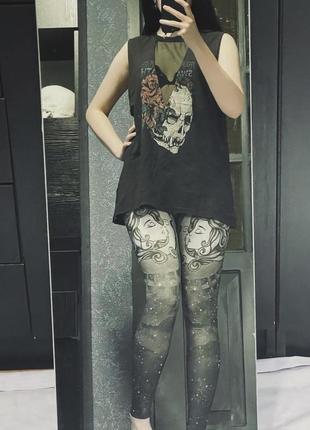 Топ леггинсы готические лолита вампирская dollskill demonia killstar sinister