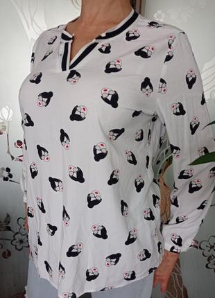 Comma блуза туніка біла р.48-50