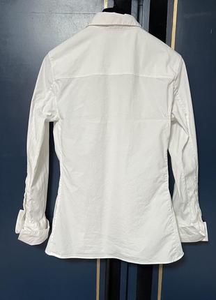 Рубашка женская белого цвета massimo dutti2 фото