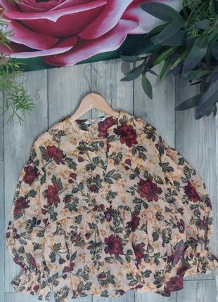 Шифонова  блузка zara