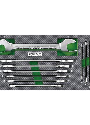 Набор ключей рожковых 6-32мм 11 ед. (в ложементе, тип а) toptul gea1102