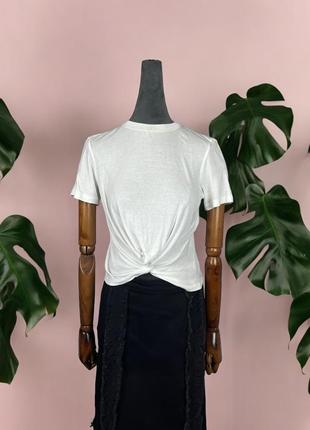 Белая футболка ted baker с узлом