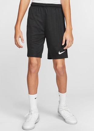 Дитячі футбольні шорти nike jr park iii knit bv6865-010