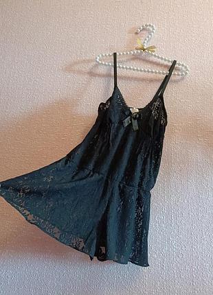 Комбинезон гипюровый кружевной шотры эротический пеньюар 46