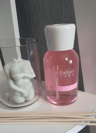 Ароматический диффузор "личи и роза", италия millefiori milano natural diffuser.