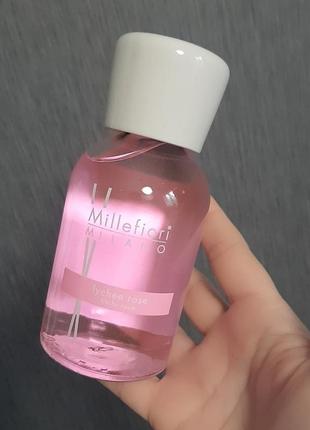 Ароматический диффузор "личи и роза", италия millefiori milano natural diffuser.