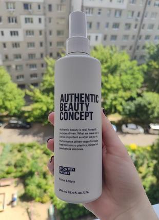 Проф праймер-термозащита для волос authentic beauty concept blow dry primer