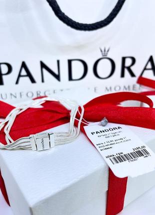 Серебряный браслет браслеты пандора pandora 597943 reflexions с несколькими цепочками логотип серебро проба s925 ale новое с биркой и пломбой