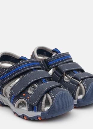 Закриті спортивні сандалі для хлопчика 100% шкіряна устілка beppi (португалія), відмінна якість