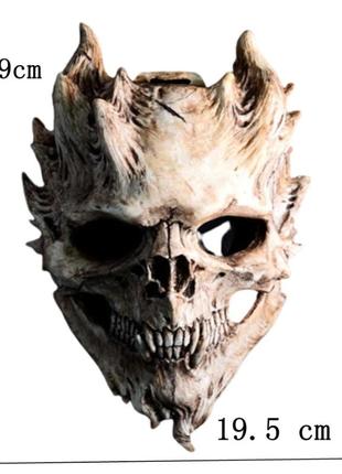 Латексна маска демон-скелет aurora2 фото