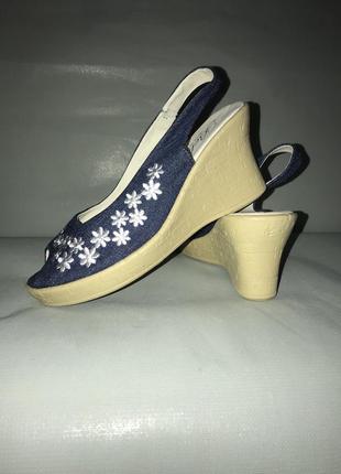 Босоніжки 👡 👡👡сандалі жіночі джинсові2 фото