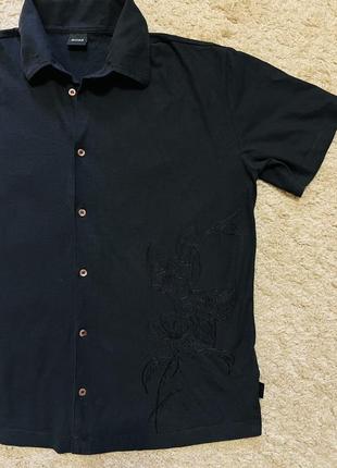 Футболка поло, рубашка с коротким рукавом hugo boss оригинал бренд шведка cotton, летняя сорочка, тенниска  размер m,l,xl