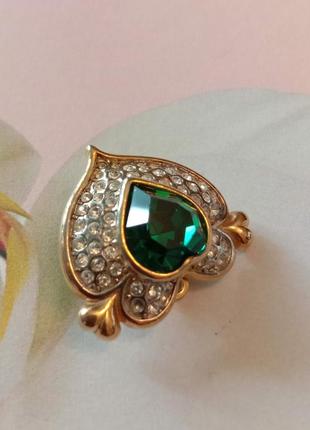 Серьга клипса брошь кулон bergdorf goodman винтаж