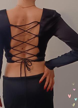 Класнючий, молодіжний, сексуальний топ, корсет з відкритою спинкою від zara4 фото