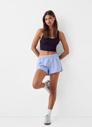 Шорти бермуди в смужку bershka 3233/019/477