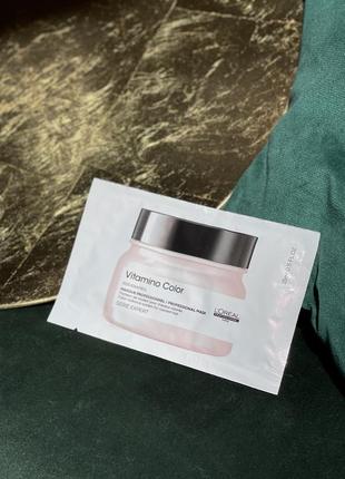 Тестер маски для фарбованого волосся l'oreal professionnel serie expert vitamino color, 15 ml