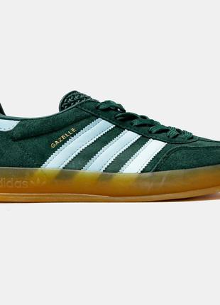 Жіночі кросівки адідас газель /  adidas gazelle 'collegiate green hazy sky'