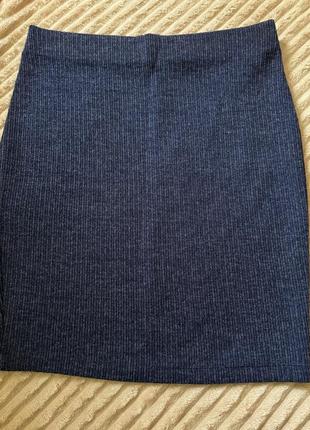 Юбка в рубчик