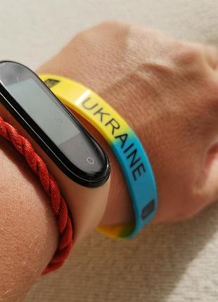 Силиконовый браслет на руку с надписью украина/ukraine