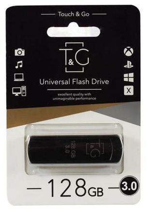 Usb флешка flash drive 128gb t&g classic black 3.0 tg011-128gb3bk black original