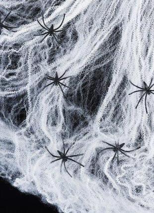 Павутина з павуками 20 г aurora хелловін