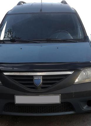 Дефлектор капота (eurocap) для renault logan i 2008-2013 рр