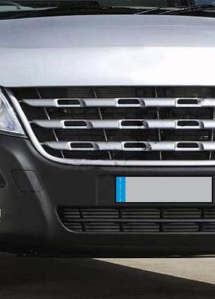 Накладки на противотуманные фары (2 шт., нержавейка) для nissan nv400 2010-2024 гг