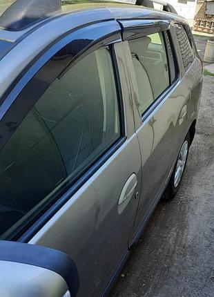 Ветровики на окна (4 шт., sunplex sport) для renault logan mcv 2013-2022 гг