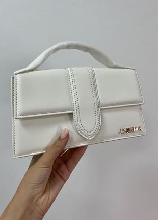 Сумка jacquemus le grand bambino white3 фото