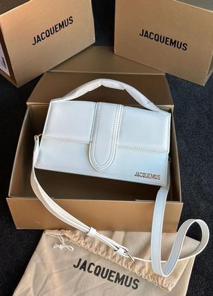 Сумка jacquemus le grand bambino white7 фото