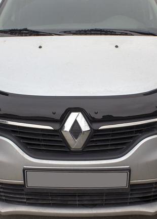 Дефлектор капоту (eurocap) для renault logan ii 2013-2022 рр