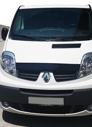 Дефлектор капота короткий (eurocap) для opel vivaro 2001–2015 гг