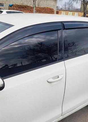 Ветровики hb (4 шт., sunplex sport) для volkswagen golf 6 2008-2014 гг