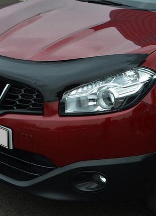 Дефлектор капоту (eurocap) для nissan qashqai 2010-2014 рр