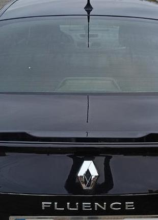 Спойлер lip (sunplex, черный) (125,4см x 7,2см) для renault fluence 2009-2016 гг