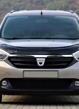 Дефлектор капоту (eurocap) для dacia lodgy 2012-2022 рр
