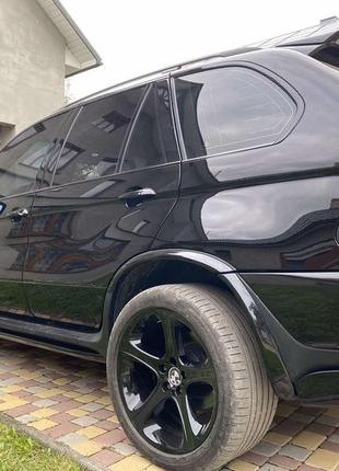 Накладки на колёсные арки alpina (6 шт., под покраску) для bmw x5 e53 1999–2006 гг