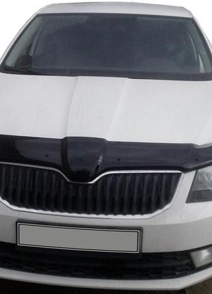 Дефлектор капота 2013-2017 (eurocap) для skoda octavia iii a7