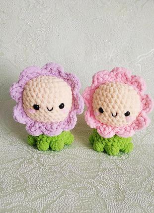 Плюшева квіточка іграшка м'яка мила ручна робота хендмейд