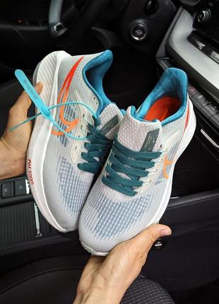 🔥кроссовки nike zoom серые с белым 🔥