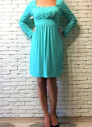 Новое трикотажное бирюзовое платье