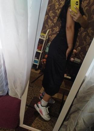 Атласное платье ,платье на запах ,сарафан