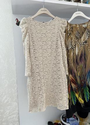 Нарядное кружевное платье бохо marks & spencer