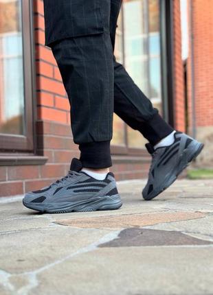 Чоловічі стильні кросівки текстиль сірого кольору8 фото