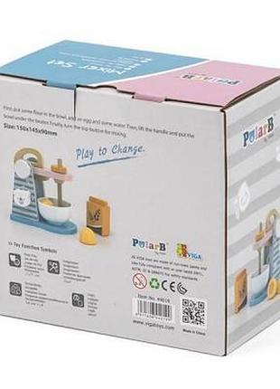 Ігровий набір viga toys кулінара polarb міксер (44019)