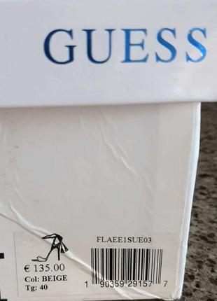 Босоніжки жіночі guess. оригінал! розмір 39/40. на підборах. замша.3 фото
