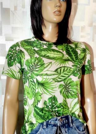 Класна футболка з принтом листя від asos