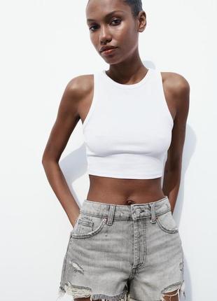 Шорти джинсові zara короткі