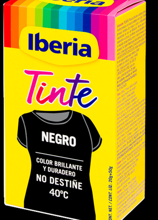 Краска для одежды iberia black 70 gr черный