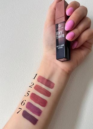 Рідка губна помада my matte lip ink golden rose
